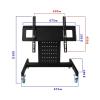 Monitor Bracket,TV Floor All-in-one Touch Screen Mobile Rostrum Stage tilt Angle teleprompter Bracket view 4