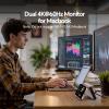 MacBook Pro Docking Station Dual Monitor 4K@60Hz for MacBook Pro/Air M3 Pro/M4, PULWTOP USB C Docking Station Stand Laptop Dock with 2 HDMI, PD, Ethernet, USB A/C 10Gbps, Audio, SD/TF, USB 2.0 view 4