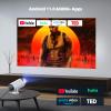Projector with WiFi and Bluetooth, Mini Projector, 4K 1080P Support Portable Wireless Movie Projectors 220 Rotatable 130'' Screen Auto Keystone Compatible with HDMI/iPhone/TV Stick for Bedroom Indoor view 3