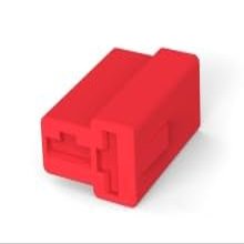 TE Connectivity/AMP Brand, 180907-1-100Pack, FF 250 REC HSG 2P Nylon RED