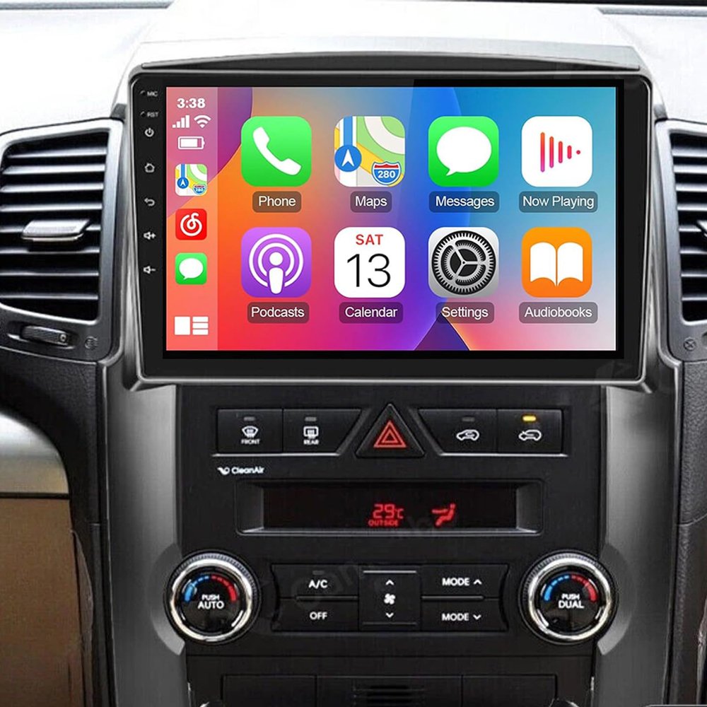 PHEZEN 4+64G Car Radio for Kia Sorento 2004 2005 2006 2007 2008 with with Carplay Android Auto, 9 Inch Touch Screen Stereo for Kia Sorento Bluetooth GPS Navi WiFi FM SWC Rear Camera