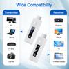 Wireless HDMI Transmitter and Receiver 165FT/50M, 5.8G+2.4G Wireless HDMI Extender kit for 4K Decode Input 1080P Output, LED Display, Plug & Play Portable for Video to Monitor from Laptop/PC/TV Box view 2