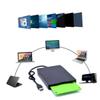 Operitacx Portable USB External Floppy Disk Drive for Easy Data Transfer Compatible with Operating Systems Design for Travel Convenience Black Finish view 2