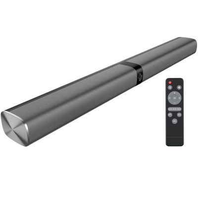 Assistrust Sound Bar, 80W Soundbar with Bluetooth/ARC/Opt/AUX Connect, with Volume Boost, 3 Equalizer Modes, 2 in 1 Detachable Soundbar for TV/PC/Gaming/Projectors