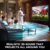 Assistrust Sound Bar, 80W Soundbar with Bluetooth/ARC/Opt/AUX Connect, with Volume Boost, 3 Equalizer Modes, 2 in 1 Detachable Soundbar for TV/PC/Gaming/Projectors view 4