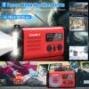 20000mAh Emergency Weather Radio, Solar Hand Crank Portable AM/FM/NOAA Radio with Flashlight, Reading Lamp, SOS Alarm, USB-C Cell Phone Charger for Home Outdoor Survival-Red view 3