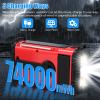 20000mAh Emergency Weather Radio, Solar Hand Crank Portable AM/FM/NOAA Radio with Flashlight, Reading Lamp, SOS Alarm, USB-C Cell Phone Charger for Home Outdoor Survival-Red view 4
