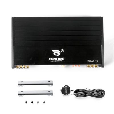 KUNFINE Car Stereo Power Amp - 1 Channel Max 1800W, Low THD, OEM Integration, Hi-Fi Sound, Easy DIY Install-BF-1800.1D