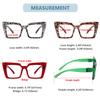 Eyekepper Oversize Metalless Screwless Blue Light Blocking Reading Glasses Women - 6 Pack Large Frame Computer Readers +2.75 view 3