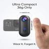 4K POV Thumb Action Camera Wearable Mini Body Camera Clip On Waterproof Hands-Free Body Cam Video Recorder for Ski Cycling Running Swimming Hiking Travel Vlogging view 3