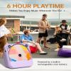 ENVYCLOUD Portable CD Player Bluetooth Rechargeable, Wireless Mini Desktop for Home with HiFi Speaker, Cute CD Player Remote Control, Supports CD/FM Radio/USB/AUX/Timer/Repeat, Purple view 3