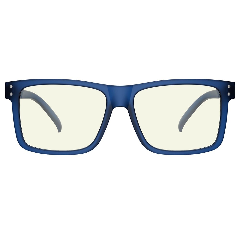 Eyekepper Oversized Reading Glasses Square Large Blue Light Readers for Men Women - Blue +2.50