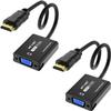 15.6 LCD KVM Console+ 2 Pack HDMI to VGA Adapter view 1
