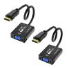 15.6 LCD KVM Console+ 2 Pack HDMI to VGA Adapter view 3