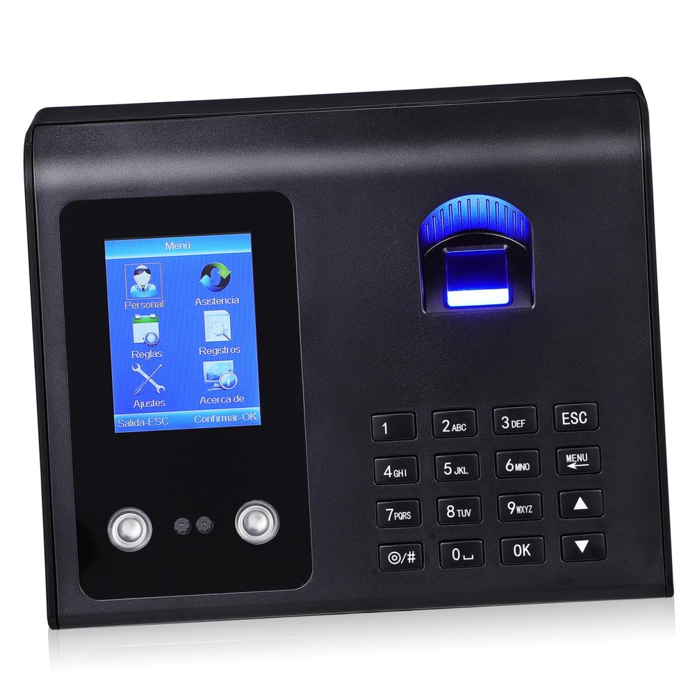 TEHAUX Facial Recognition Timeclock Fingerprint Access Control High-Performance Low-Light Business Attendance Recorder