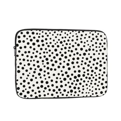 10 Inch Laptop Sleeve Bag Waterproof Shockproof Laptop Case Bag Black Dot Computer Skin Bags Lightweight Tablet Carrying Case