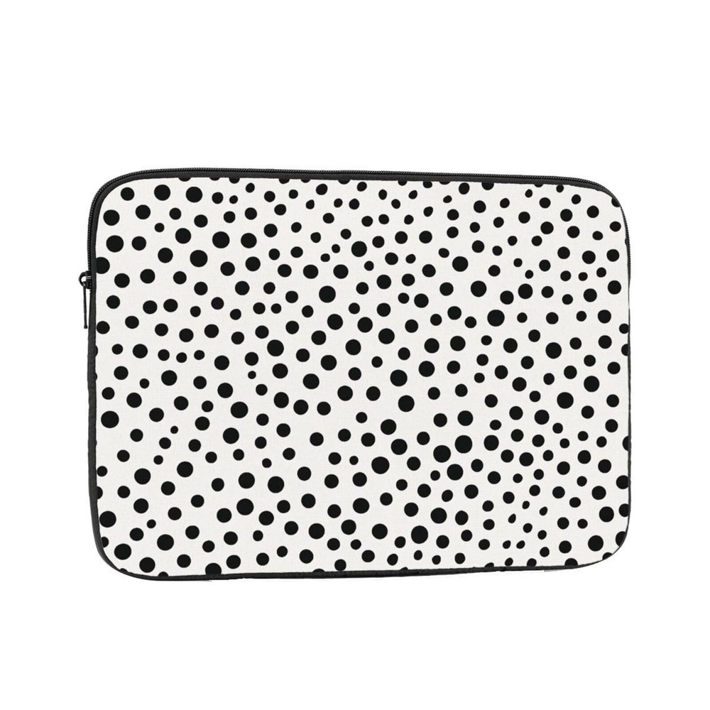 10 Inch Laptop Sleeve Bag Waterproof Shockproof Laptop Case Bag Black Dot Computer Skin Bags Lightweight Tablet Carrying Case