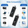 Fanktoo 2025 Upgraded Wireless HDMI Transmitter and Receiver 165FT/50M, Wireless HDMI Extender kit for 4K@30Hz Input, 1080P@60Hz Output, 5.8G+2.4G high-Speed Transmission Support laptops, PC, Camera view 2