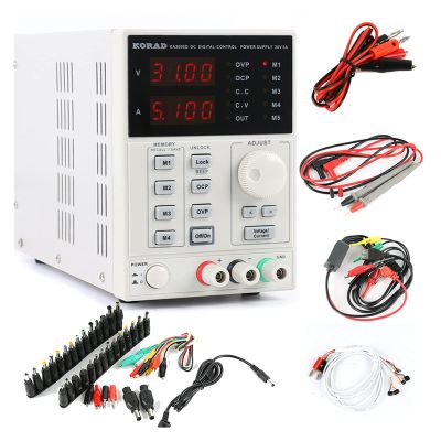 ACE4U Precision Adjustable Digital Programmable DC Power Supply Laboratory Power Supply 30V 5A +Laptop AC DC Jack Phone(220)