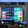 Android 14 Car Stereo for Lexus ES350 Radio Upgrade 2006-2011 Replacement,1280 * 800 QLED Touch Screen,Octa-core CPU,Build in Wireless Carplay,Android Auto, GPS Navigation+Backup Camera view 3