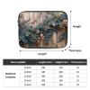 13 Inch Laptop Sleeve Bag Waterproof Shockproof Laptop Case Bag Leaves Floral On Rustic Wood Computer Skin Bags Lightweight Tablet Carrying Case view 4