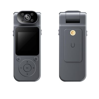 DJDAI 1080P HD Body Camera Mini Body Cam with 180 Rotating Lens
