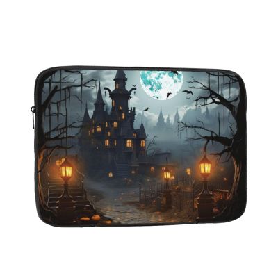 13 Inch Laptop Sleeve Bag Waterproof Shockproof Laptop Case Bag Gloomy Castle and Witch Computer Skin Bags Lightweight Tablet Carrying Case