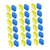HOMSFOU 40Pcs USB Male Port Protectors Silicone Covers for Charging Cables Travel Office Durable Stylish USB Plug Caps view 1