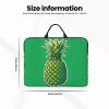 A Pineapple Print 14in Laptop Case With Thick Pearl Cotton Padding For Daily Travel, Business Trips, And Commuting view 2