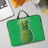 A Pineapple Print 14in Laptop Case With Thick Pearl Cotton Padding For Daily Travel, Business Trips, And Commuting view 4