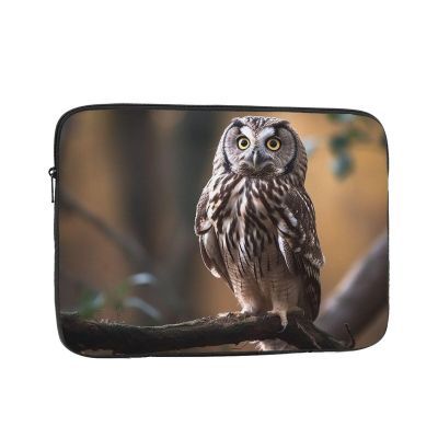 15 Inch Laptop Sleeve Bag Waterproof Shockproof Laptop Case Bag Owl Standing On The Tree Computer Skin Bags Lightweight Tablet Carrying Case