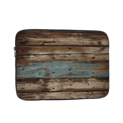 15 Inch Laptop Sleeve Bag Waterproof Shockproof Laptop Case Bag Rustic Old Barn Wood Computer Skin Bags Lightweight Tablet Carrying Case