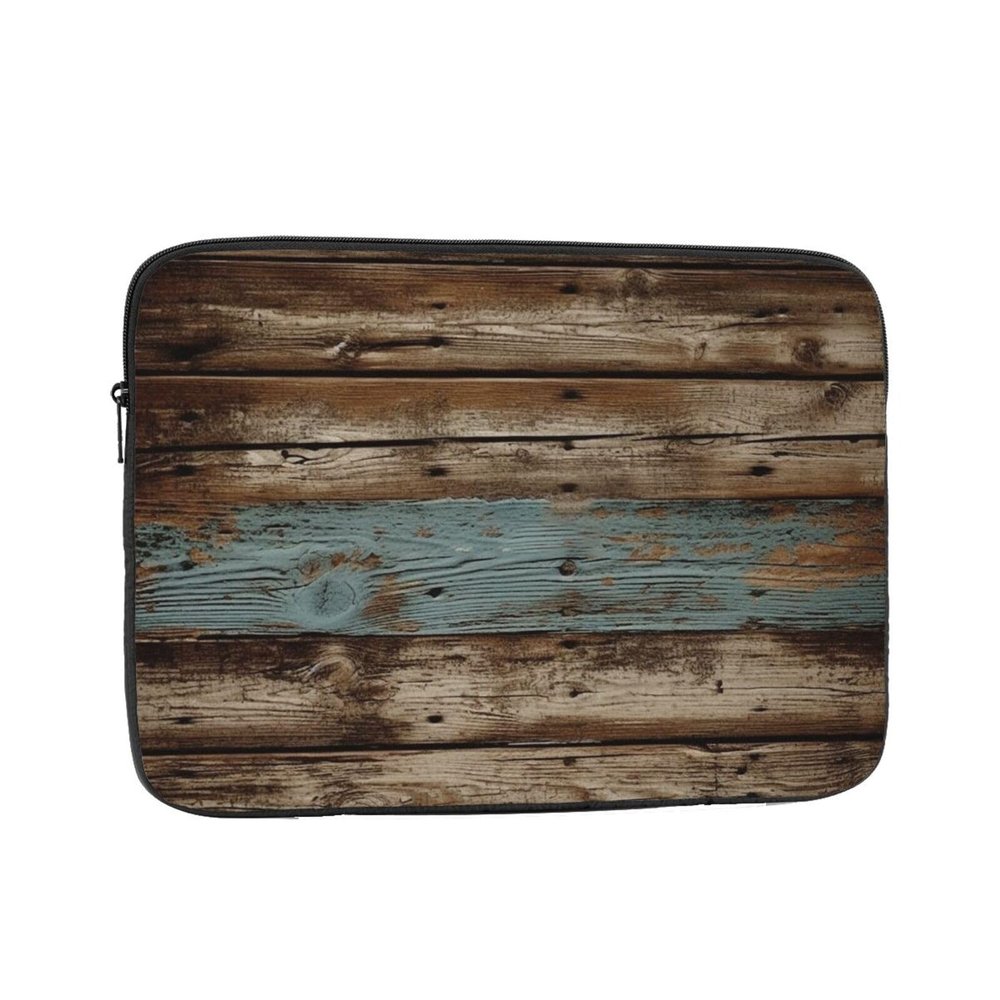 15 Inch Laptop Sleeve Bag Waterproof Shockproof Laptop Case Bag Rustic Old Barn Wood Computer Skin Bags Lightweight Tablet Carrying Case