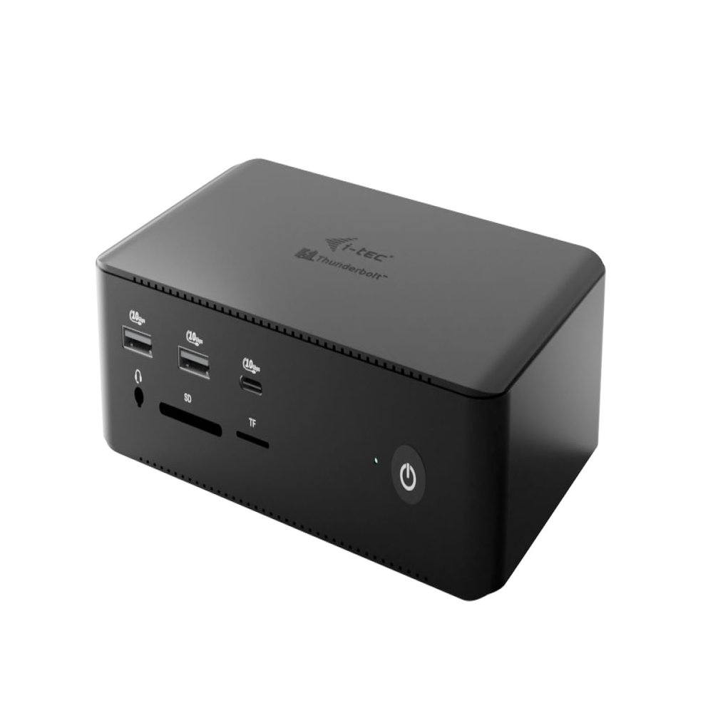 i-tec Thunderbolt 5 Quattro Display Laptop Docking Station - 2 x Thunderbolt 5 Ports, 2 x HDMI 2.0, 5 x USB, 2.5 GLAN