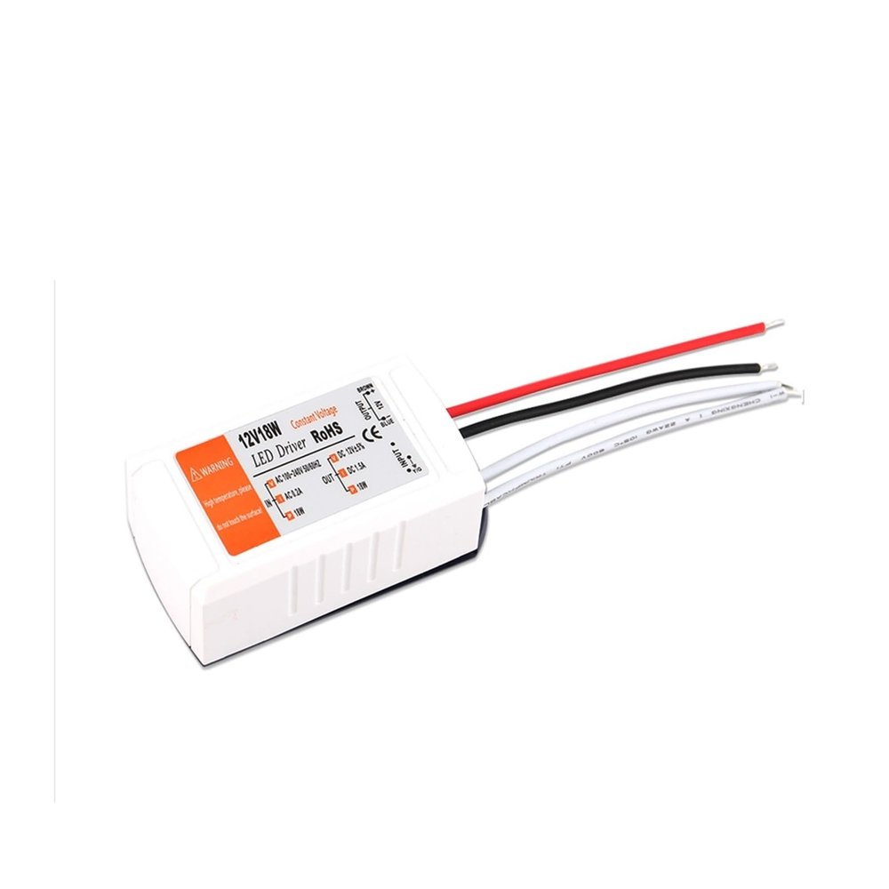 220V to 12V LED Transformer Driver Power Supply Adapter LED 12V 18W 28W 36W 48W 72W 100W LED Driver Lighting Power Supply(12V 18W)