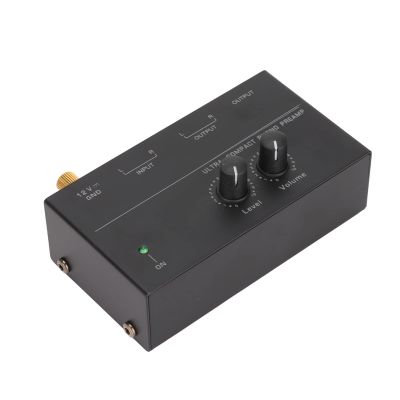 PP500 Phono Preamp Low Noise Stereo Input Output Sensitive Record Player Preamplifier for Turntable Fans (US Plug)