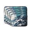 17 Inch Laptop Sleeve Bag Waterproof Shockproof Laptop Case Bag Beach Foam Wave Computer Skin Bags Lightweight Tablet Carrying Case view 2