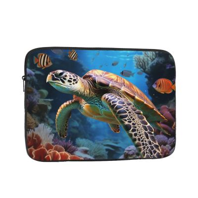 13 Inch Laptop Sleeve Bag Waterproof Shockproof Laptop Case Bag Ocean Animal Turtle Computer Skin Bags Lightweight Tablet Carrying Case