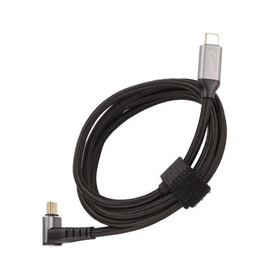 Keenso 90 Degree USB C to USB C Cable with L Shaped Design, PD100W Fast Charging Cord for Steam Deck, Gold Plated Connector (150cm)