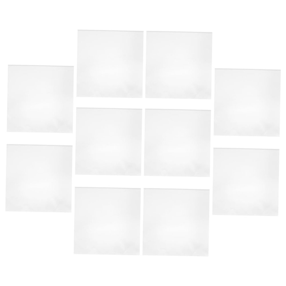 CIYODO 10pcs Vinyl Record Outer Sleeves Self Adhesive Protective Sleeves for Vinyl Records Album Covers for Stain and Dust Protection Present for Music Lovers