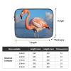 12 Inch Laptop Sleeve Bag Waterproof Shockproof Laptop Case Bag Flamingo in Water Ripple Computer Skin Bags Lightweight Tablet Carrying Case view 4