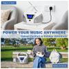 Portable CD Player Boombox with Bluetooth, FM Radio, USB Playback, Stereo Sound, Remote Control, Home Stereo Music System for Seniors and Family Gatherings (White) view 3