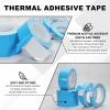 PATIKIL 2 Rolls Thermal Adhesive Tape 25mx30mmx0.2mm Double Side Blue view 3