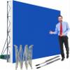 WZUOPG POP UP Know Aluminum Folding Expositor for Commercial FAIRS, Portable Folding TENSED Following, Support for CONFERENCES Posters with Support Rod (3.05X6.05M (10FTX (10FTX view 1