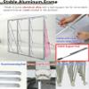 WZUOPG POP UP Know Aluminum Folding Expositor for Commercial FAIRS, Portable Folding TENSED Following, Support for CONFERENCES Posters with Support Rod (3.05X6.05M (10FTX (10FTX view 3
