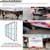 WZUOPG POP UP Know Aluminum Folding Expositor for Commercial FAIRS, Portable Folding TENSED Following, Support for CONFERENCES Posters with Support Rod (3.05X6.05M (10FTX (10FTX view 4