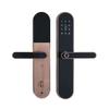 58GXCAAMOT Waterproof Aluminum Glass Door Lock Fingerprint Smart Door Lock European Mortise Electronic Door Lock for Home Hotel Apartment (Size : Left Inside) () view 1