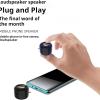 Lmuwecno Mini Portable Speaker, Plug and Play, Music/Call, Clear Sound Quality, External Speaker, Compact Sound Quality Enhancer for Smartphone/Tablet/Laptop Black, Type-C Interface.(Blue) view 3