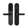 58GXCAAMOT Waterproof Aluminum Glass Door Lock Fingerprint Smart Door Lock European Mortise Electronic Door Lock for Home Hotel Apartment (Size : Left Inside) () view 1