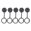 Tyenaza 5Pcs USB Connector Dust Cover, E16 Plastic Female Cap Inner Screw Thread with TPU Chain Tape view 1